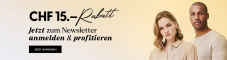 Ochsner Shoes Gutschein für 15 Franken Rabatt bei Newsletter-Anmeldung