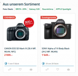 Sony 7 III für 1649 CHF & Canon 5D IV für 2099 CHF