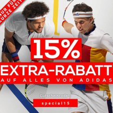 15% Extra-Rabatt auf alles von adidas bei Tennis-Point, z.B. adidas New York Striped Polo Herren für CHF 67.07 statt CHF 78.90