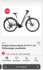 Simplon E-Bikes bis zu 20%-35%