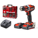 EINHELL Akku-Bohrschrauber TC-CD 18/40 Li mit 2x 2.0Ah Akkus & Kleinteilekoffer bei Jumbo