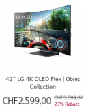 LG FLEX TV (Monitor?) für CHF 2’599.-