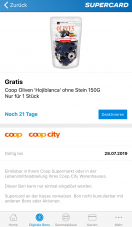 coop supercard – gratis Coop Oliven „Hojiblanca“ ohne Stein 150g