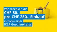 (lokal AG) 1. Mai bei IKEA Spreitenbach – 50 Franken IKEA Gutschein pro 250 Franken Einkauf