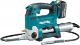 Makita DGP180RT Akku-Fettpresse 18V inkl. Zylinder A / 5,0 Ah, 1 Akku + Ladegerät, Petrol