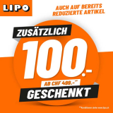 Lipo: Zusätzlich CHF 100.- GESCHENKT!