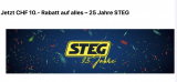 10.- CHF Rabatt auf alles bei STEG Electronics OHNE MBW bis 13.10.2019