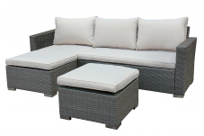 Home and More Loungeset Denver Rattan Gemischt 201 × 72 × 68 cm bei Jumbo