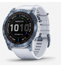 Garmin fenix 7x Sapphire Solar, blau titan bei RunningXpert