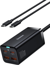 Baseus USB C Charger 100 W Charger 4 Ports with 1.5 m Cable