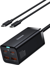 Baseus USB C Ladegerät, 100W Netzteil 4 Ports GaN Charger mit 1.5m AC Kabel bei AliExpress