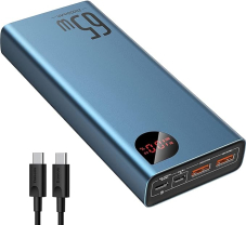 Amazon: Baseus 20.000mAh Power Bank mit 65W (USB-C + A)