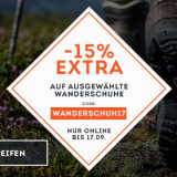 Nur heute: 15% auf ausgewählte Wanderschuhe bei SportScheck, z.B. The North Face Ultra Fastpack II GTX Wanderschuhe Herren für CHF 102.81 statt CHF 120.95