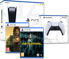 Playstation 5 Bundle 8 – (Konsole + 2. Controller + Death Stranding + Returnal)