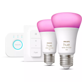 Philips Hue white&color Starter E27 2x9W bei Livique in Aktion