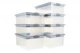 7er Set Stapelboxen rotho Dome A3 (38L) oder A4 (13L) bei Jumbo