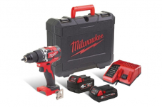 MILWAUKEE Akku-Schlagbohrschrauber M18CBLPD-422C Set (4000 mAh, 2000 mAh, 18 V) bei Jumbo