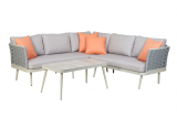 Home and More Ecklounge Melbourne mit 4 Outdoor-Kissen und 2-Sitzer bei Jumbo