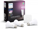 Philips Hue White and Colour Ambiance Starter Kit (3x E27 + Bridge) zum Aktionspreis