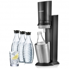 Sodastream Crystal Megapack inkl. 3 Glaskaraffen bei microspot