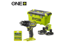 Ryobi Akku-Schlagbohrschrauber RPD18 22-tlg. Set mit 5.0 Ah & 2.0 Ah Akku bei Jumbo