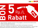 Migrol 5 Rp/L Rabatt bis 21. Januar 2025