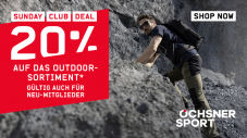 Ochsner Sport Sunday Club Deal: 20% auf alle Outdoor-Artikel