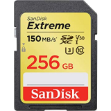 SanDisk Extreme SDXC UHS-I Speicherkarte 256 GB (V30, 150 MB/s)