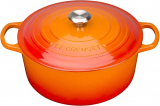 Le Creuset Signature Gusseisen-Bräter  Ø 26cm / 5,3l Ofenrot bei amazon.it