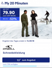 O’Neill Schneebekleidung vergünstigt!