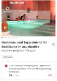 Aquabasilea Hammam Premium 1,5h und Tageseintritt Bad 50%