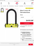 Abus Mini U Schloss bei Ochsner Sport