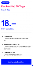 CH alles unlimitiert inkl. 5G / EU&USA 2GB