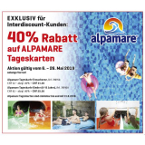 40% Rabatt auf ALPAMARE Tageskarten bei Interdiscount