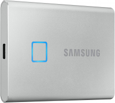 Samsung T7 Touch 1TB mit Fingerabdrucksensor für eff. 59 Franken bei microspot