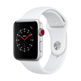 APPLE Watch Series 3 GPS + Cellular, 42mm Aluminiumgehäuse, Silber mit Sportarmband, Weiss bei interdiscount