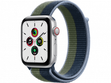 Apple Watch SE 44 GPS/CEL SIL ALU/A.BLUE/M.GREEN (MKT03FD)