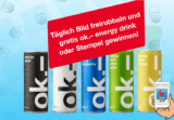 Gratis ok.– energy drink oder einen Stempel für die ok.– Sammelkarte bei kkiosk