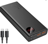 Amazon DE: Baseus Powerbank, 65W, 20000mAh inkl. USB C Kabel für CHF 30.- inkl. Versand