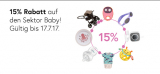 15% Rabatt auf alles aus dem Sektor Baby&Kind bei Galaxus