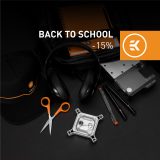 Vom 05.09.2019 bis 15.09.2019  auf alle EKWB CPU & GPU  Wasserkühlblöcke  15% Rabatt Back to School