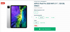 iPad Pro 2020 11″ 128 GB für CHF 799.00