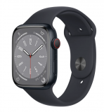 Apple Watch Series 8 GPS + Cellular, Edelstahl, 45 mm bei revendo