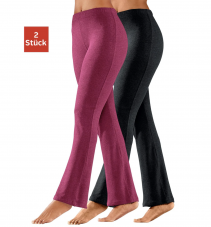 Vivance active Jazzpants, (2er-Pack), mit leicht ausgestelltem Bein, Loungewear bei Ackermann