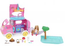 BARBIE Chelsea 2-in-1-Camper – Spielzeugfahrzeug mit Pool bei Amazon