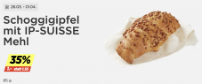 Denner Aktionen: Schoggigipfel 1.- statt 1.55 | Pain au chocolat 0.85 statt 1.25 |  Butterzopf 2.- statt 3.30 |