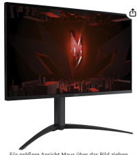 Befristetes Angebot: Acer Nitro XV275UP3 Gaming Monitor 27 Zoll (170Hz DP, 144Hz HDMI, 2ms (GTG), 2xHDMI 2.0, DP 1.2,) bei Amazon