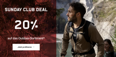 Sunday Club Deal: 20% auf das Outdoor-Sortiment bei Ochsner Sport