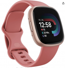 Fitbit Versa 4 by Google – Smartwatch Damen / Herren – Fitness-Tracker mit integriertem GPS und Telefonfunktion bei Amazon