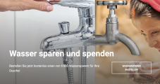 GRATIS Wassersparer für die Dusche bestellen!